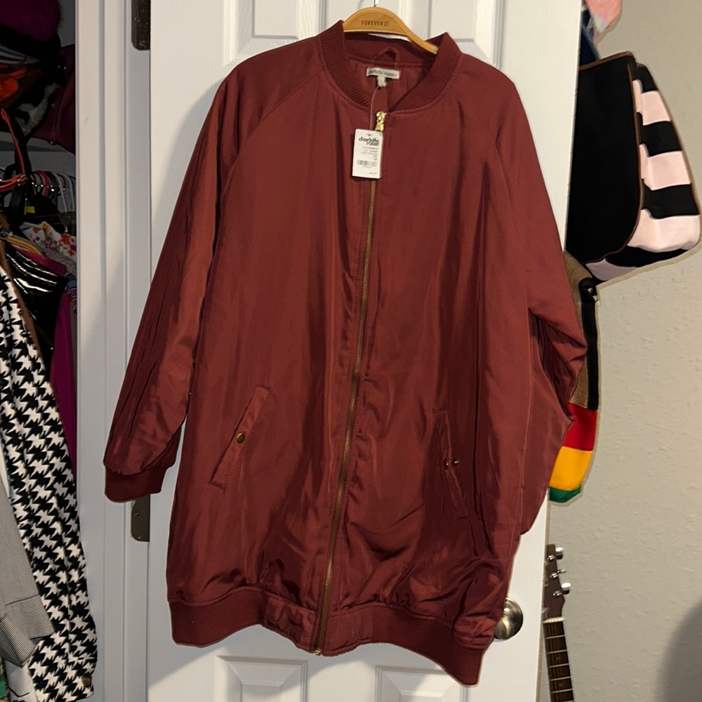 Burgandy Bomber Jacket
